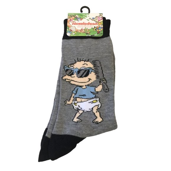 Nickelodeon Rugrats TOMMY PiCKLES Men's Crew Socks Size 6-12 - Picture 1 of 5